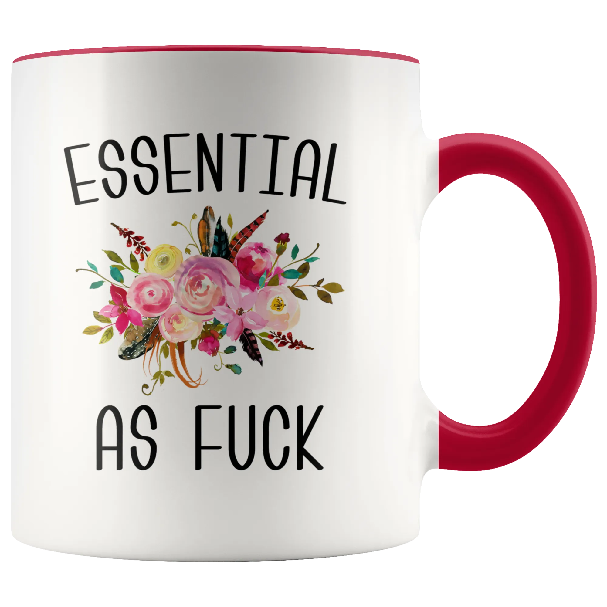 Essential Worker Mug Essential Employee Gift Essential As Fuck Mug Funny Accent Coffee Cup Gift For Nurse Essential AF…