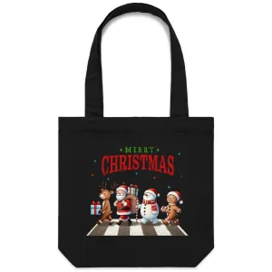 Fab Four, Merry Christmas - Canvas Tote Bag