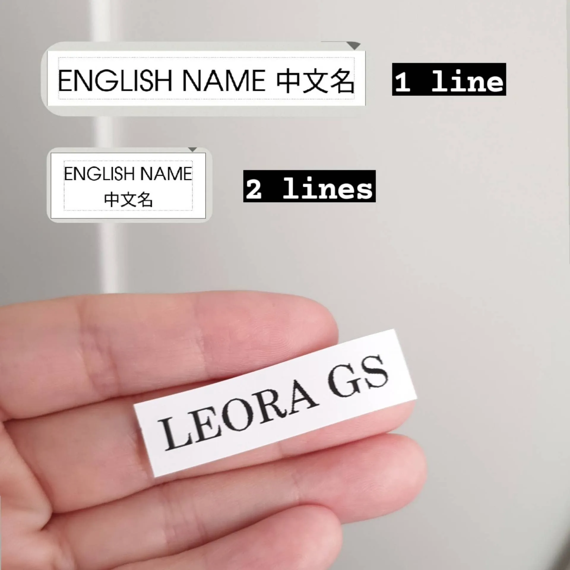 Fabric Iron-on Name Labels (10pcs/set)