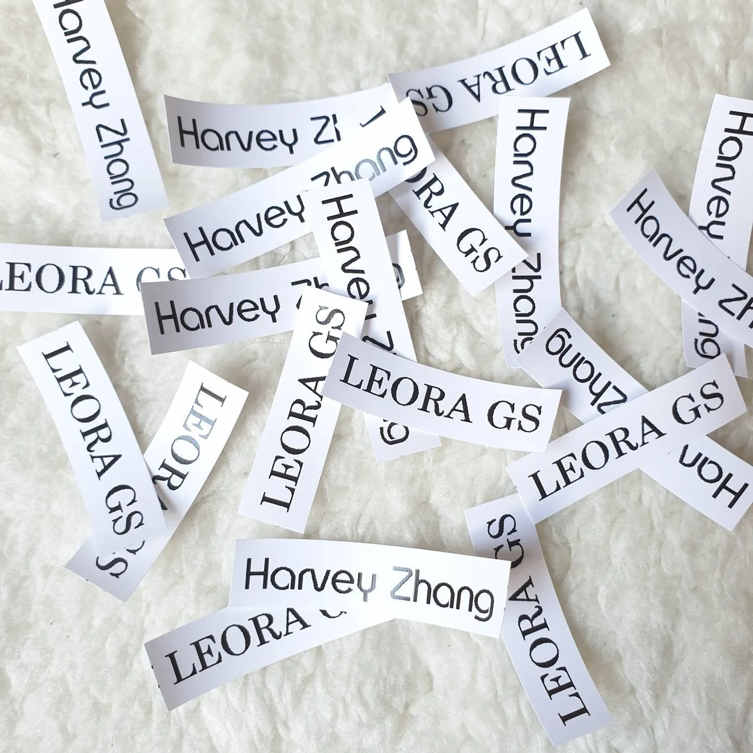 Fabric Iron-on Name Labels (10pcs/set)