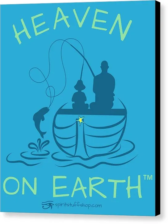 Fishing Heaven On Earth - Canvas Print