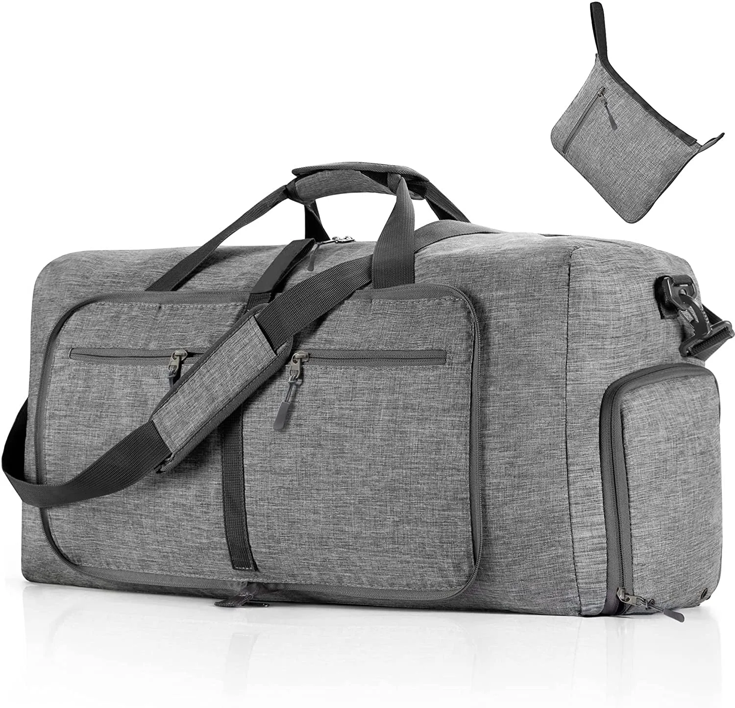 Foldable Travel Duffle Bag with Shoes Compartment 65L 85L 115L