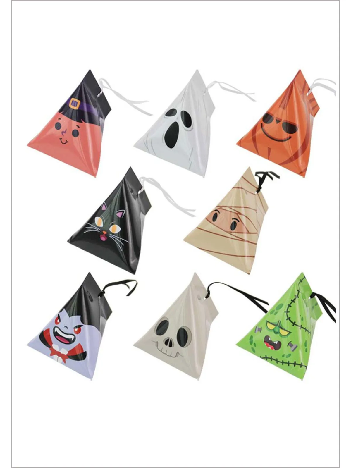 Fright Nights 8-Piece Halloween Candy Bags