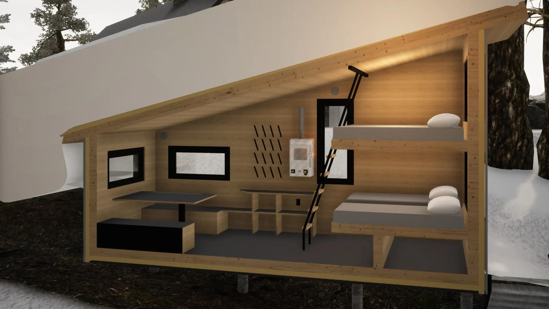 Frog Lake Huts - Porter Service