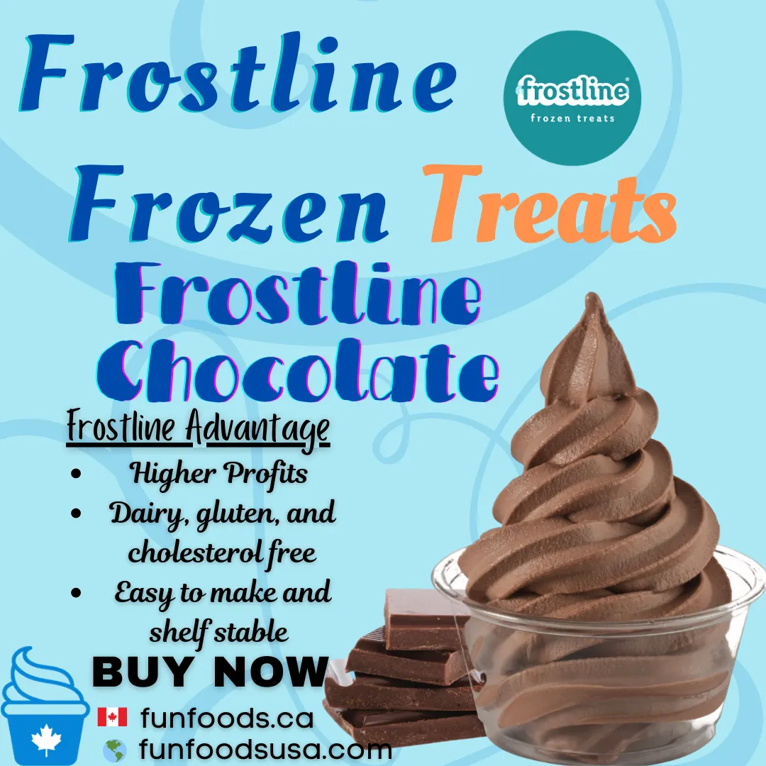 Frostline Chocolate Soft Serve Ice Cream Mix - 6 Lbs. Bag - Case (6 X 6 lbs. Bags) - 56 Cases Per Pallet