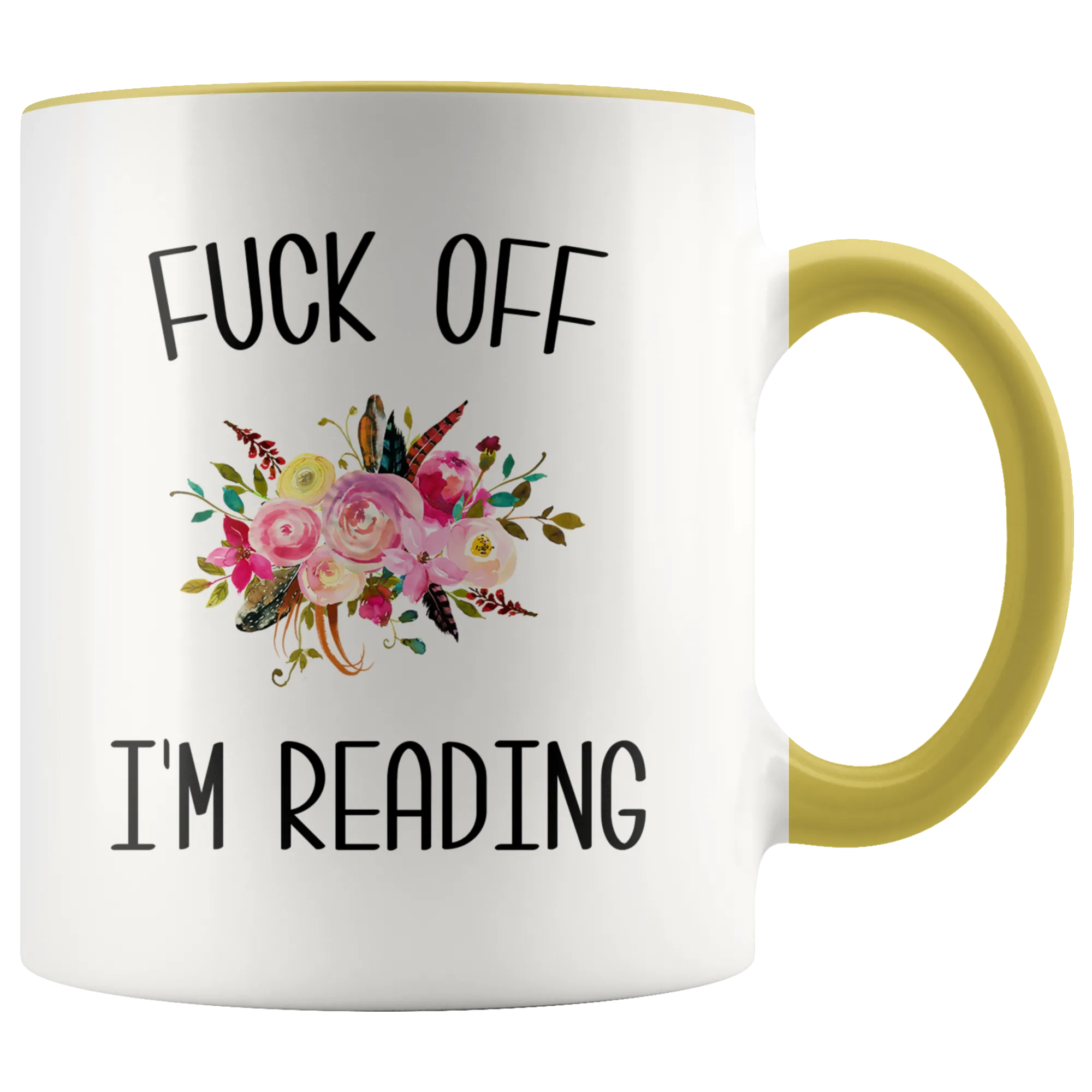 Fuck Off I'm Reading Mug Funny Gift for Book Lover Bookworm Gift Book Club Coffee Cup