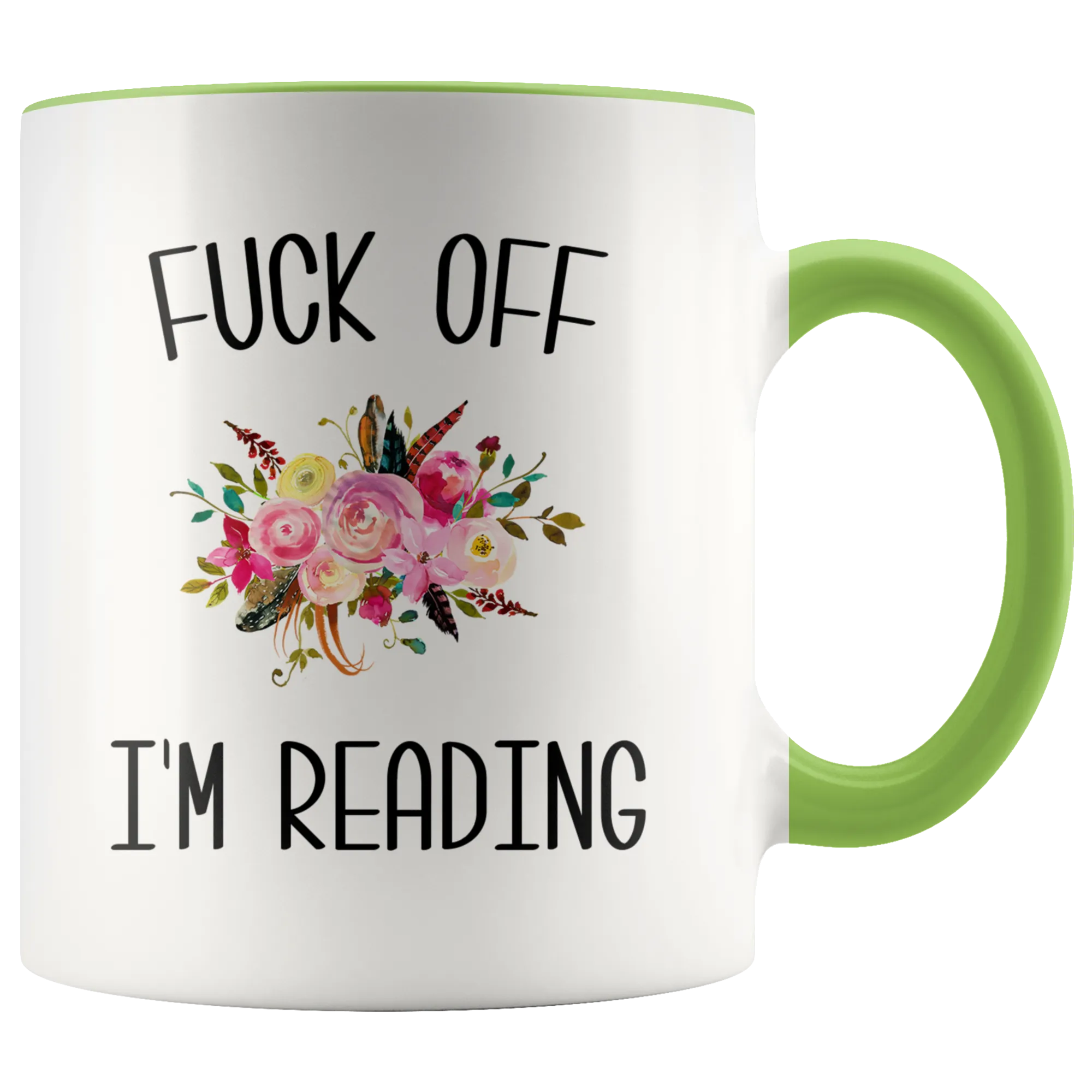 Fuck Off I'm Reading Mug Funny Gift for Book Lover Bookworm Gift Book Club Coffee Cup