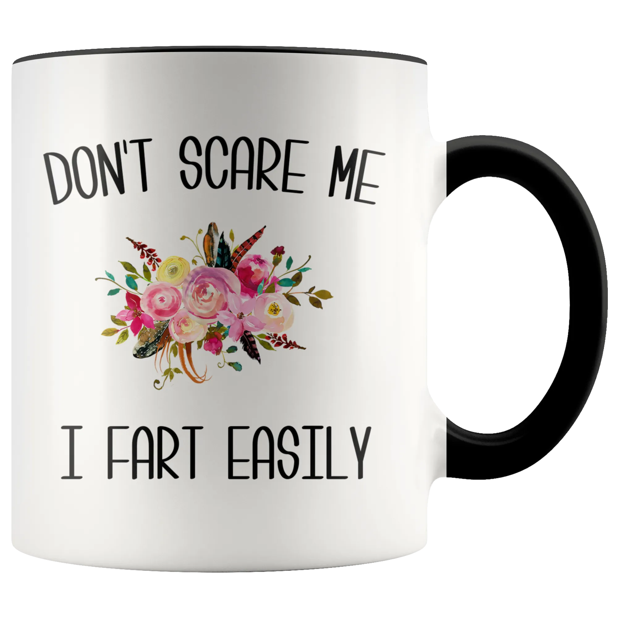 Funny Fart Mug Don't Scare Me I Fart Easily Coffee Cup Old Age Gag Gift Exchange Idea