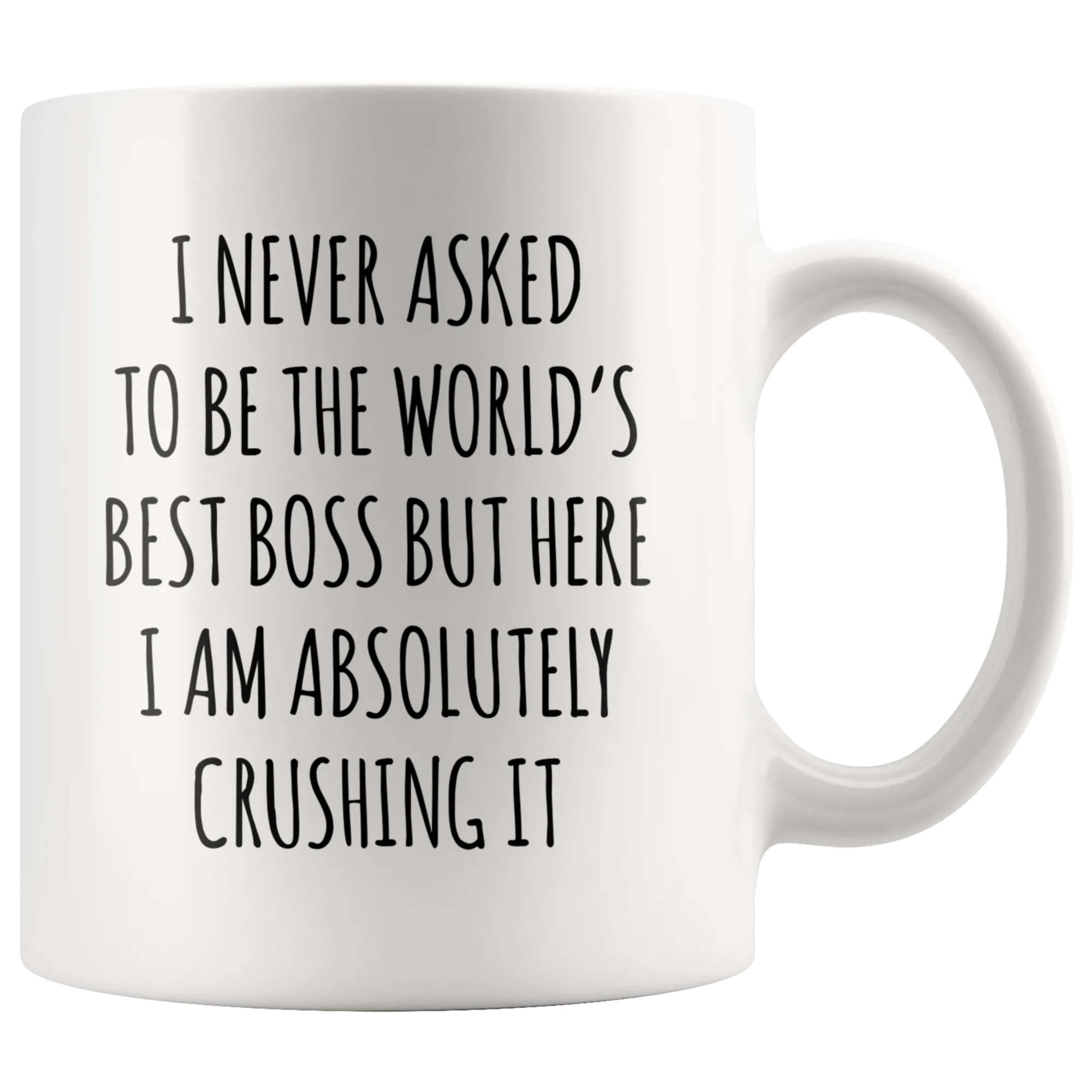 Funny Gift for Boss Gifts From Employees I Never Asked to Be the World's Best Boss Mug Coffee. Cup
