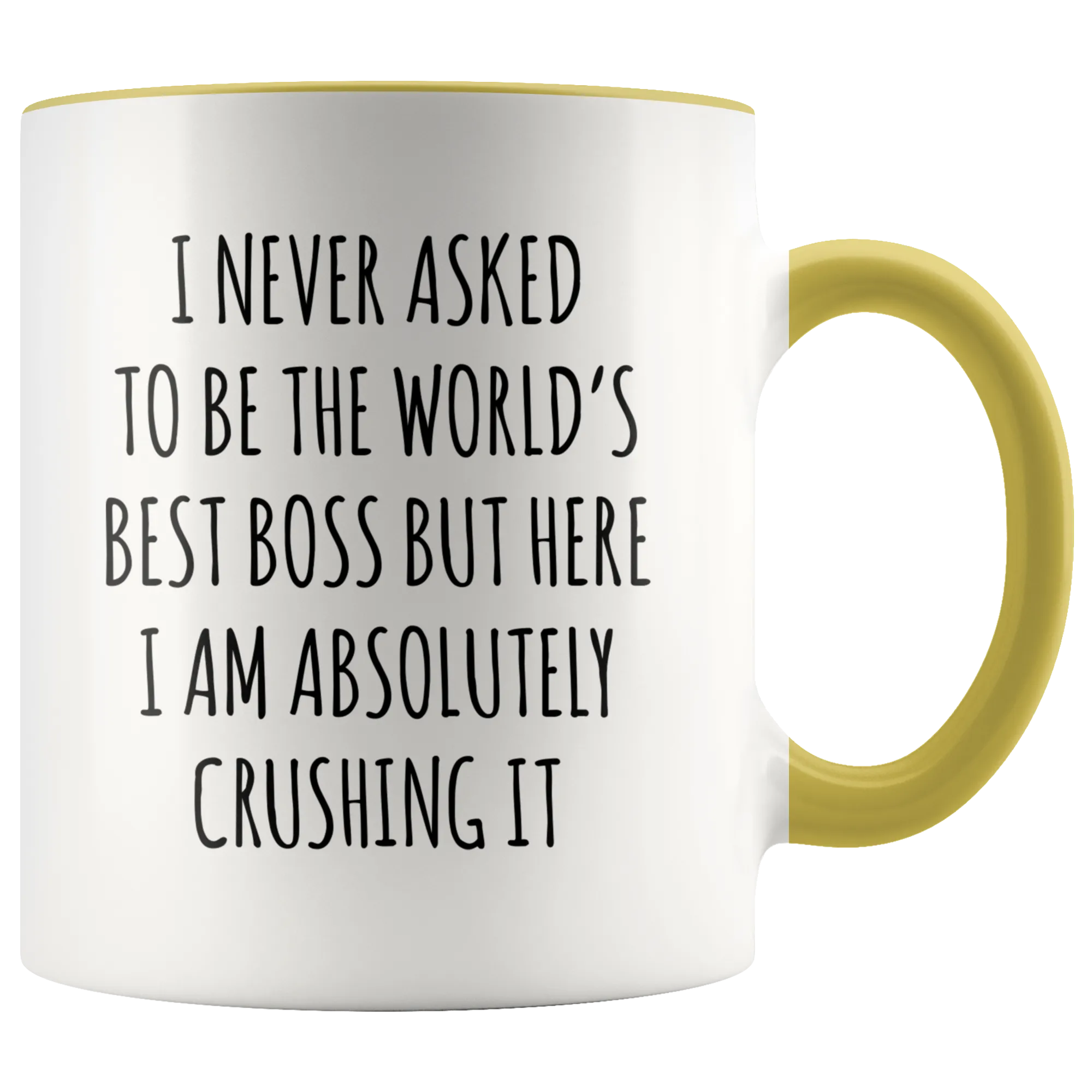 Funny Gift for Boss Gifts From Employees I Never Asked to Be the World's Best Boss Mug Coffee. Cup