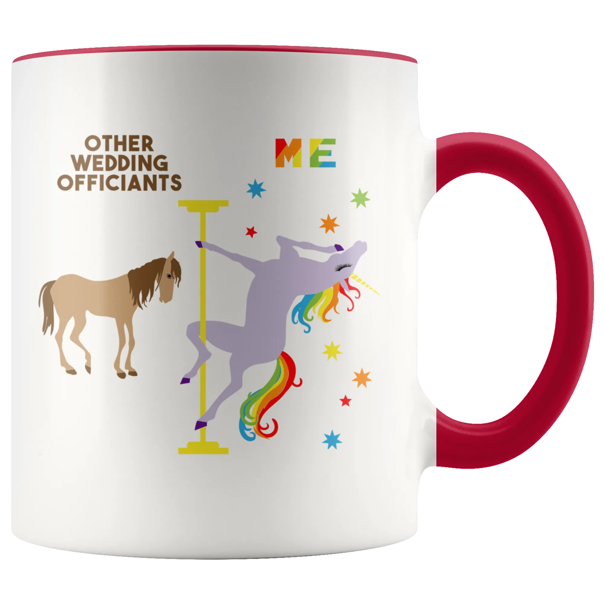 Funny Wedding Officiant Gift Wedding Officiant Mug Officiant Proposal Gift Pole Dancing Unicorn Coffee Cup
