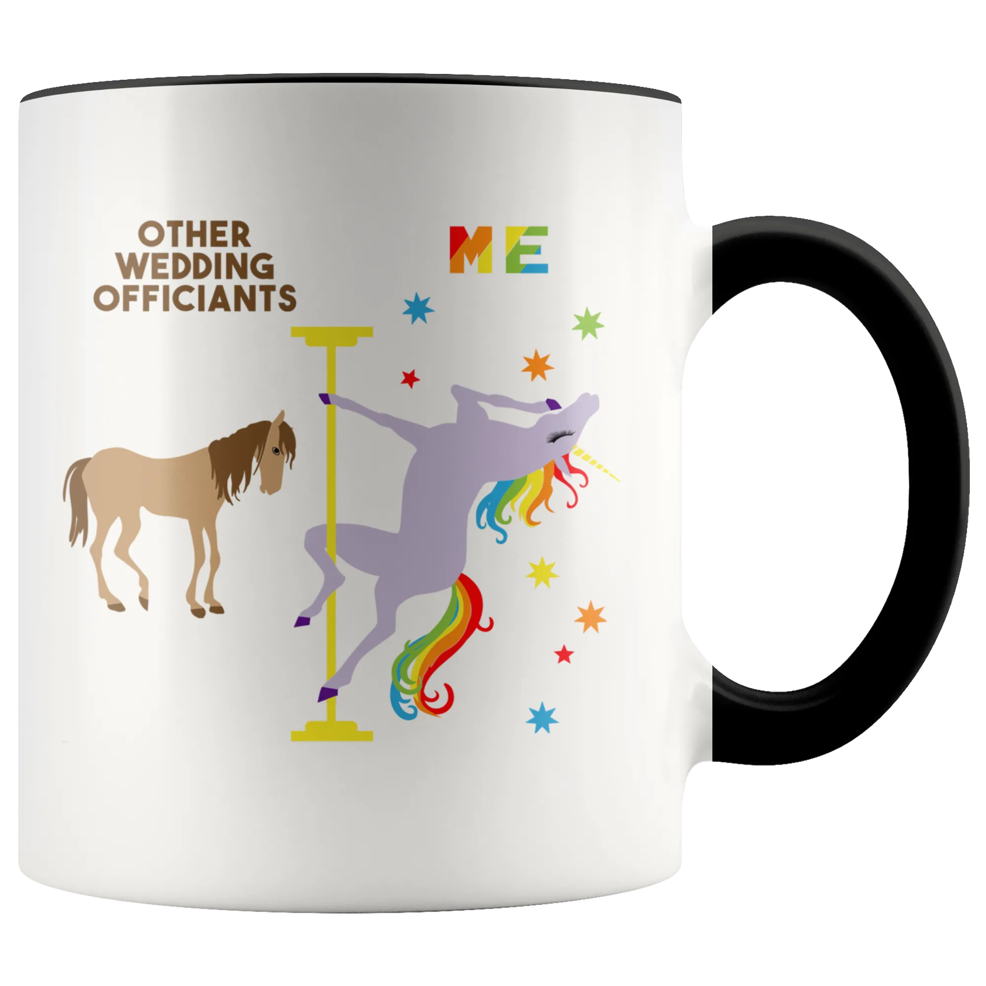 Funny Wedding Officiant Gift Wedding Officiant Mug Officiant Proposal Gift Pole Dancing Unicorn Coffee Cup