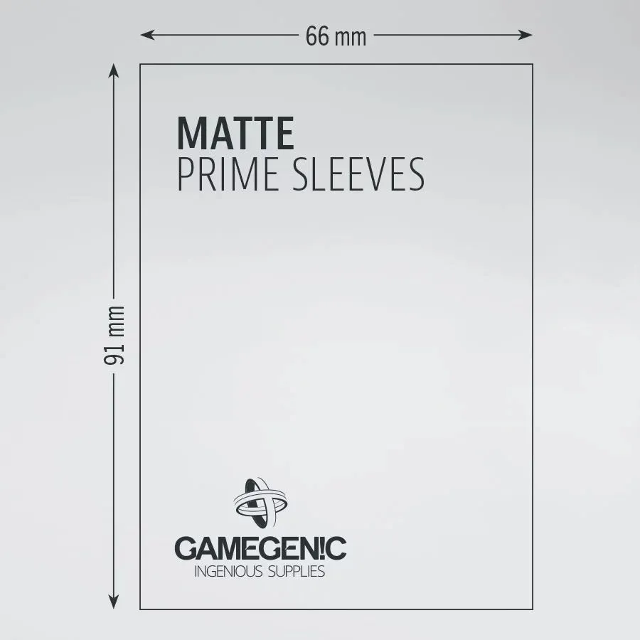 Gamegenic Matte Prime Sleeves Red (100 ct.)