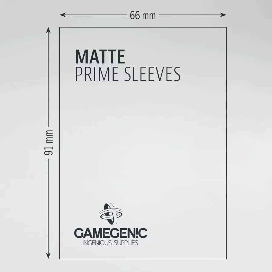 Gamegenic Matte Prime Sleeves White (100 ct.)