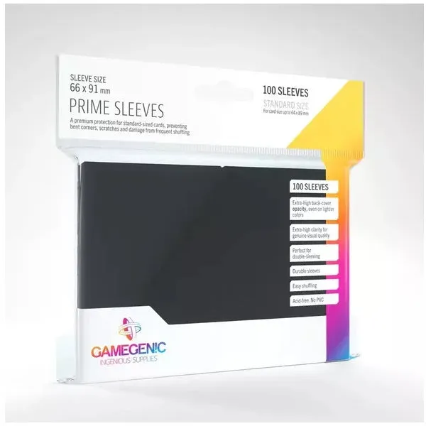 Gamegenic Prime Sleeves Black (100 ct.)