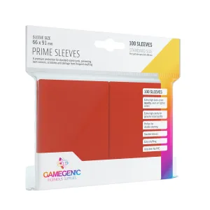 Gamegenic Prime Sleeves Red (100 ct.)