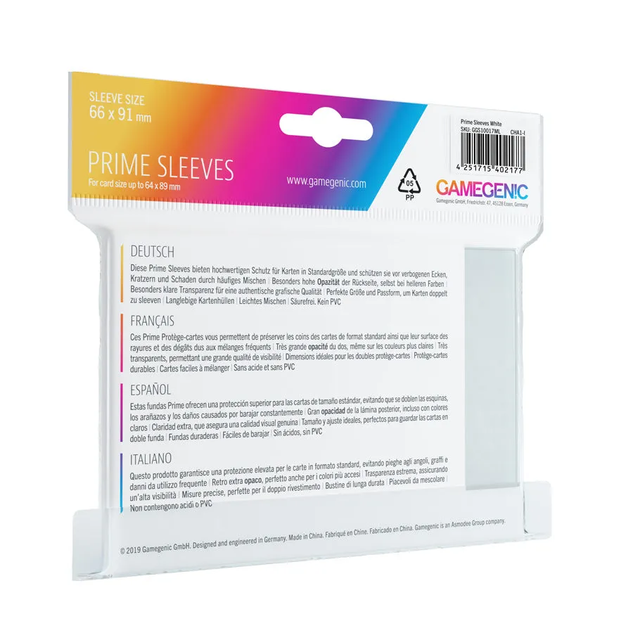 Gamegenic Prime Sleeves White (100 ct.)