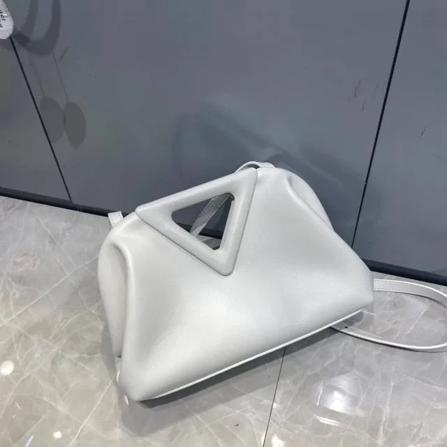 Genuine Leather Point Top Handle