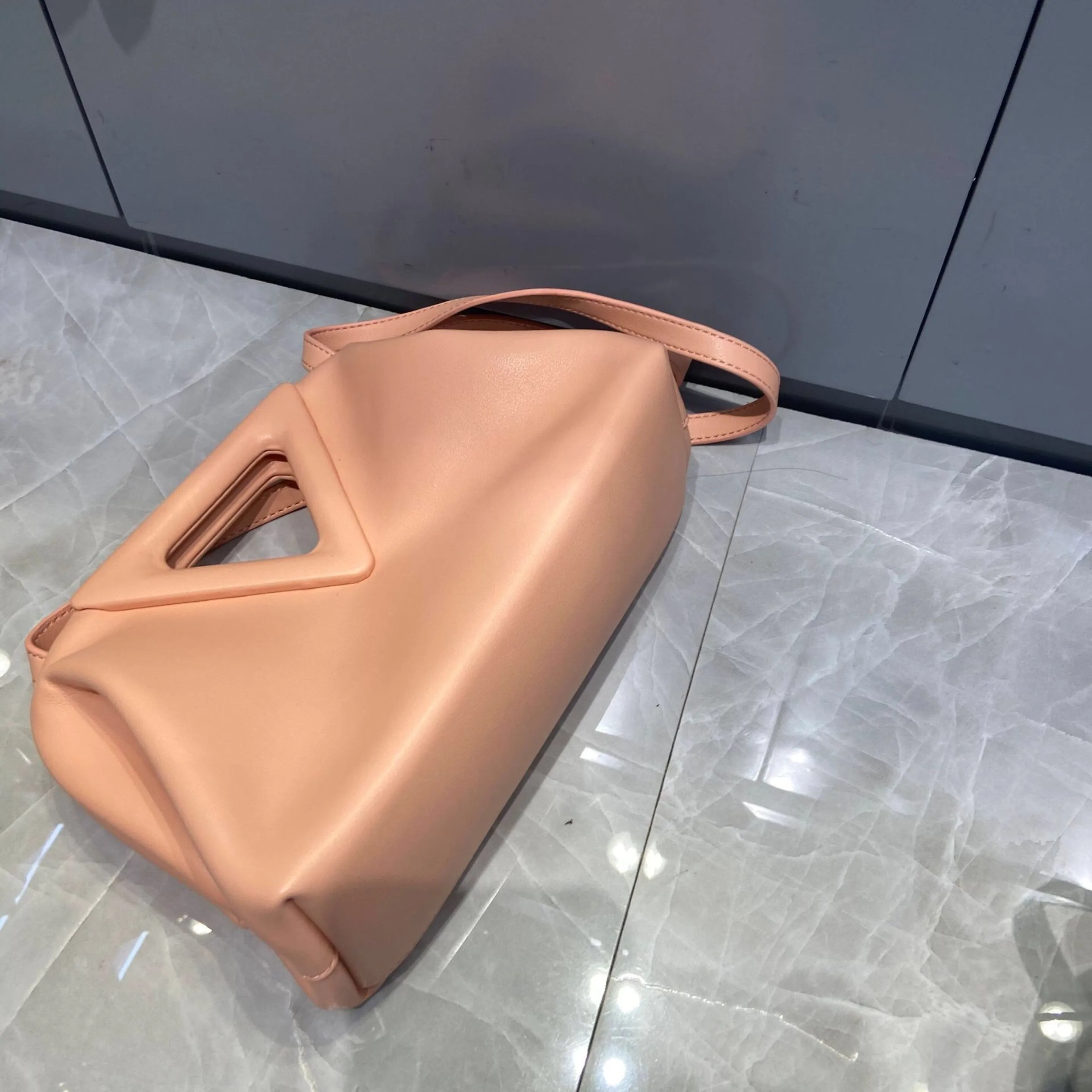 Genuine Leather Point Top Handle