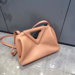 Genuine Leather Point Top Handle