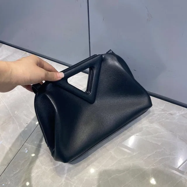 Genuine Leather Point Top Handle