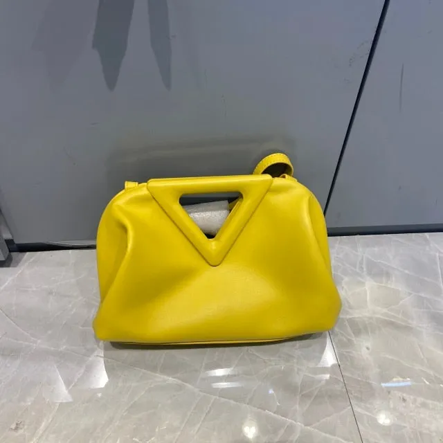 Genuine Leather Point Top Handle