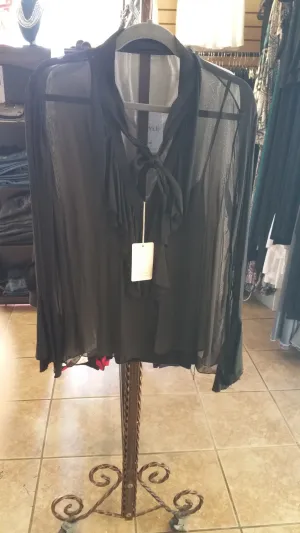 Gigi Moda V Neck Flattering Long Sleeves Blouse