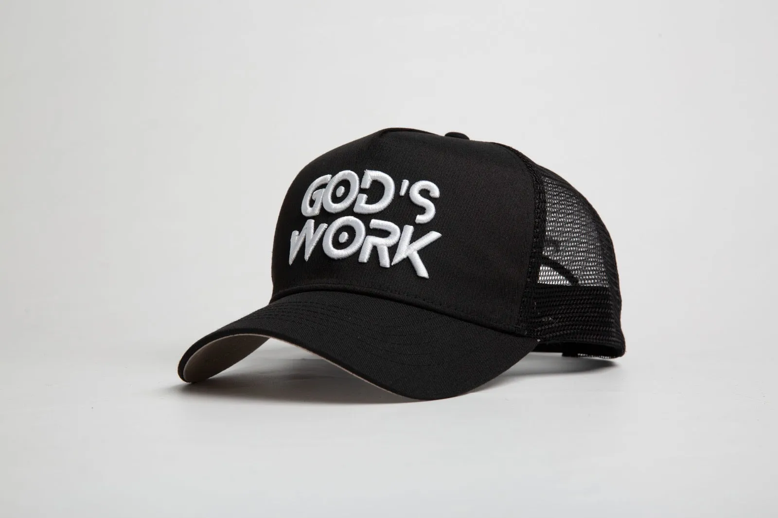 God’s Work- Signature Series Black Mesh Snap-back