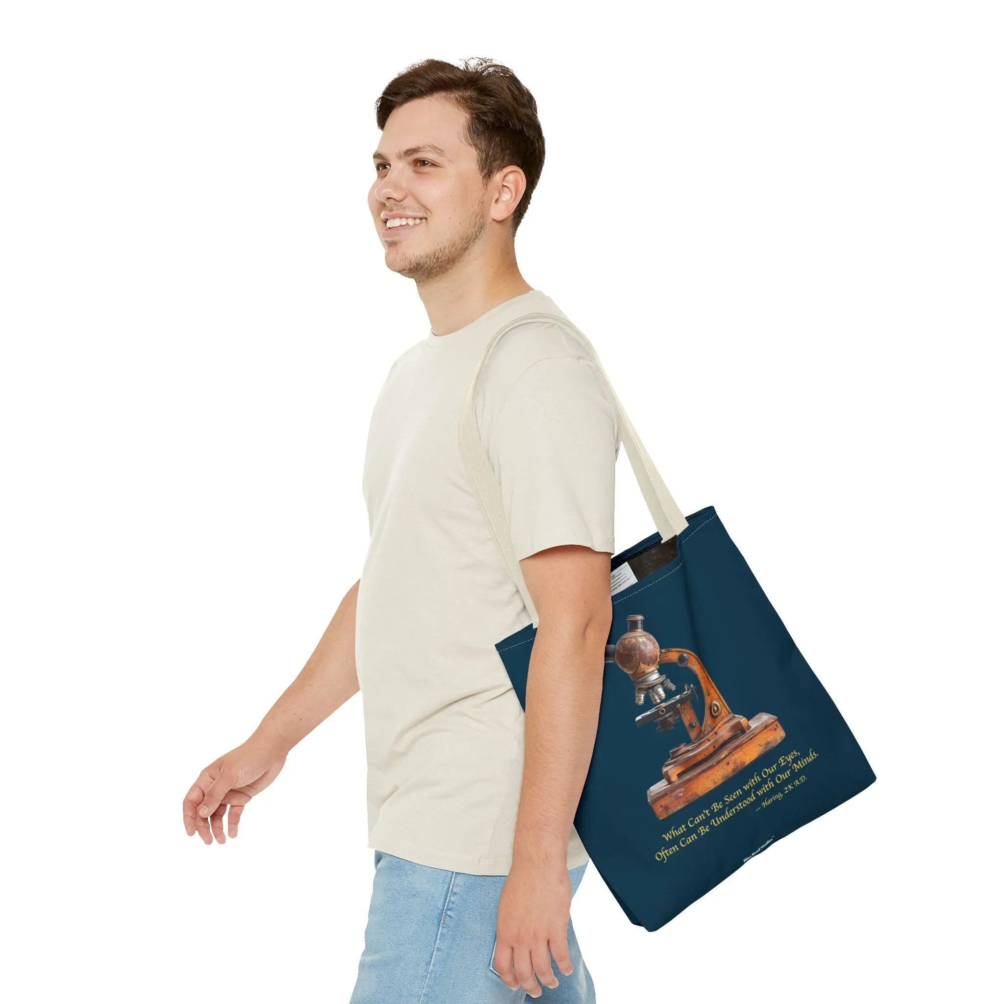 Golden Insight Tote Bag - Where Curiosity Meets Creativity! Available in 3 sizes.