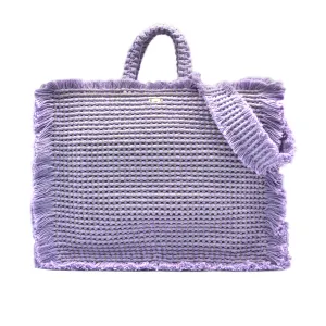 Gossypium Tote Bag Large - Lilac & Gold
