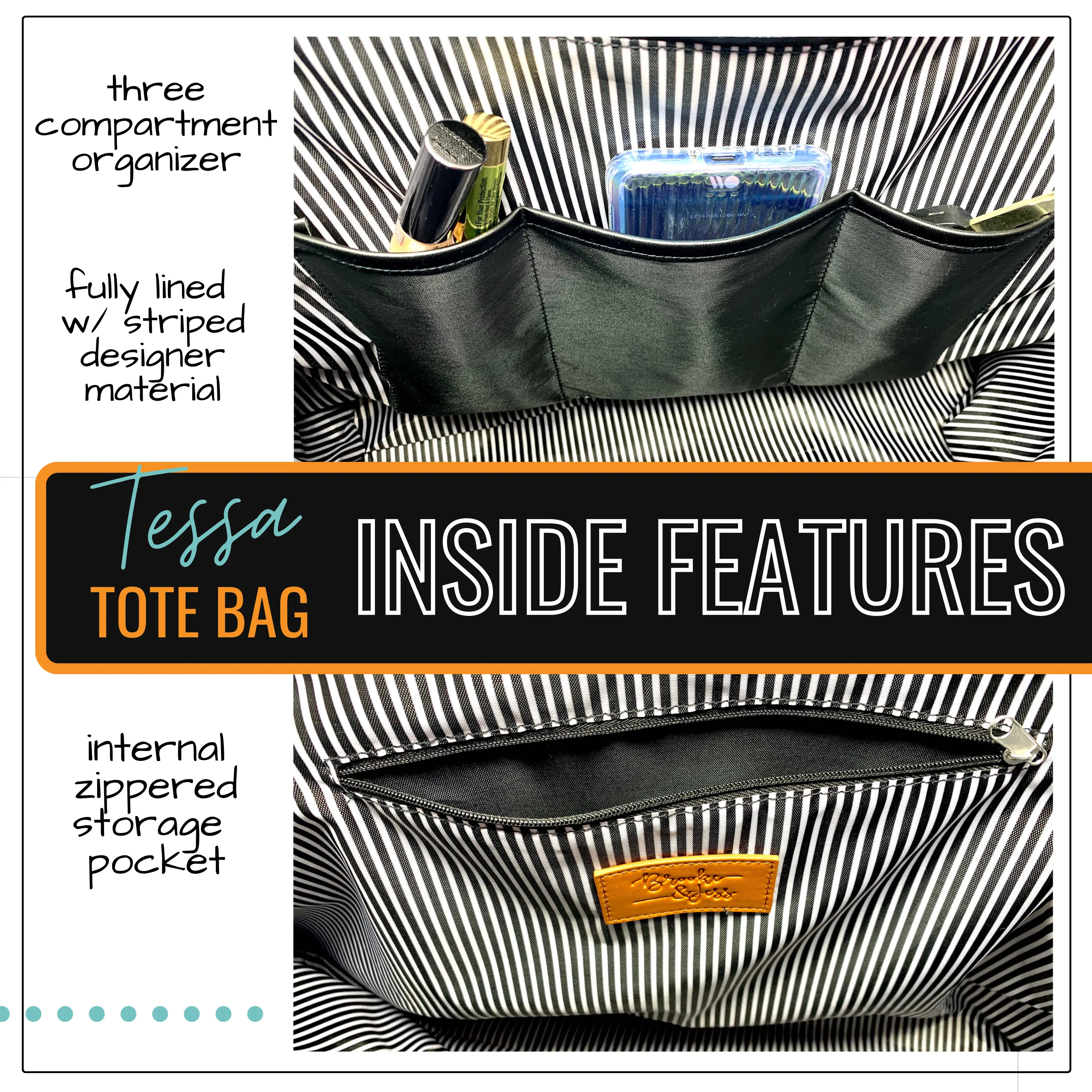 Grandma's Getaway Tessa Teal Tote Bag for Grandmothers