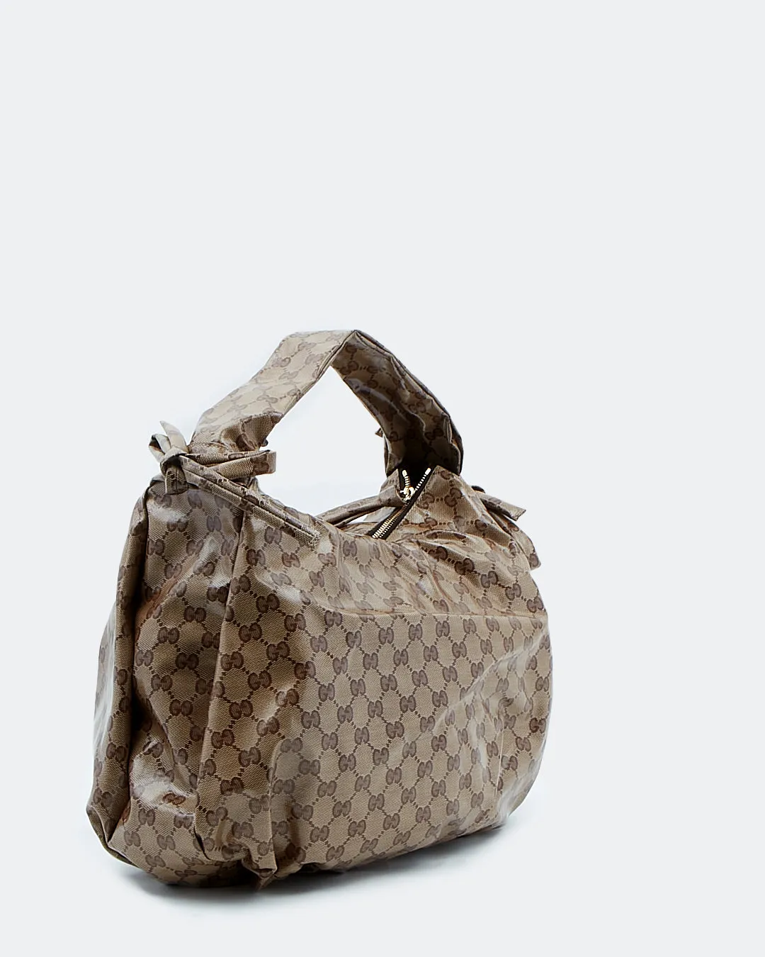 Gucci GG Supreme Crystal Canvas Hobo Bag