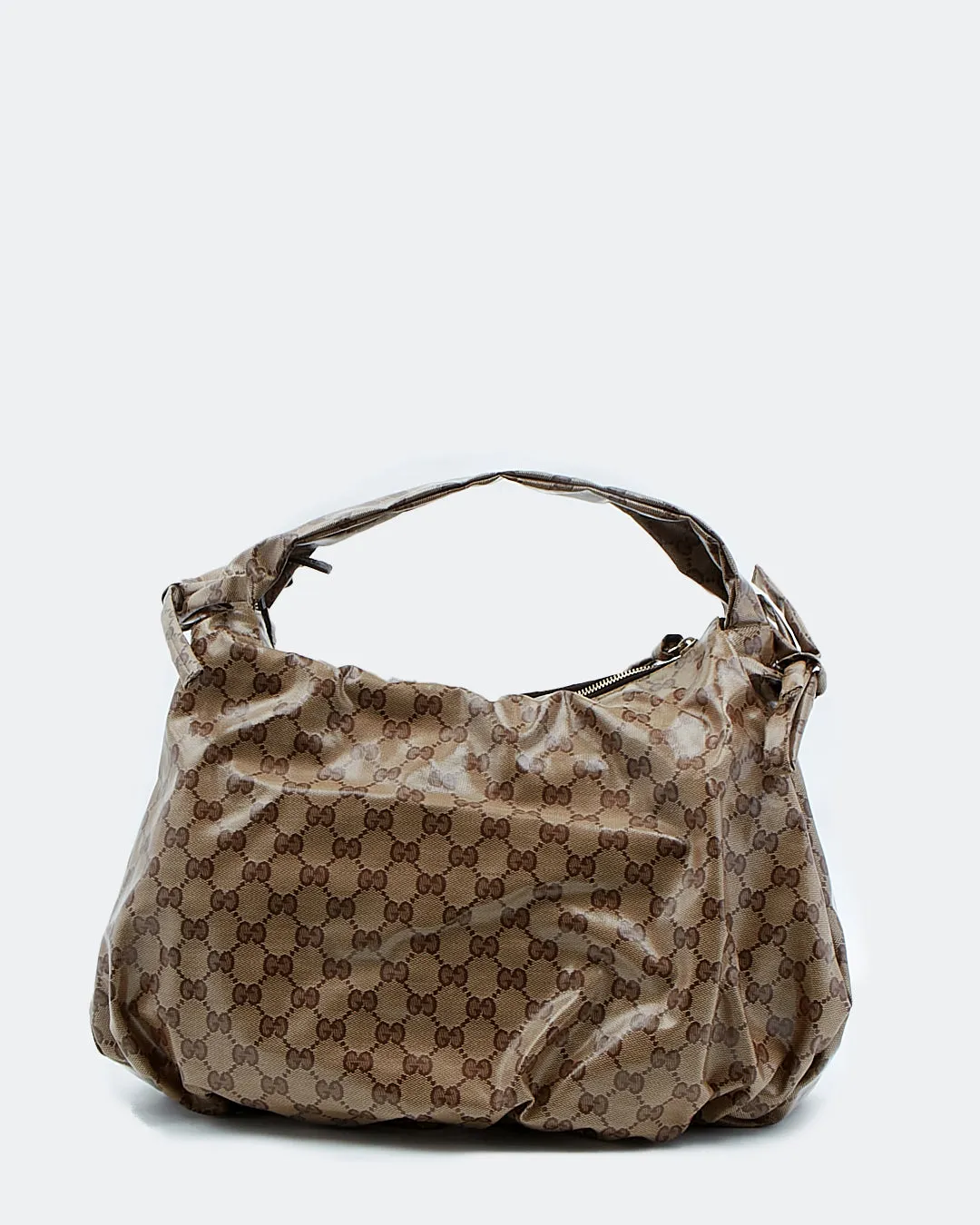 Gucci GG Supreme Crystal Canvas Hobo Bag