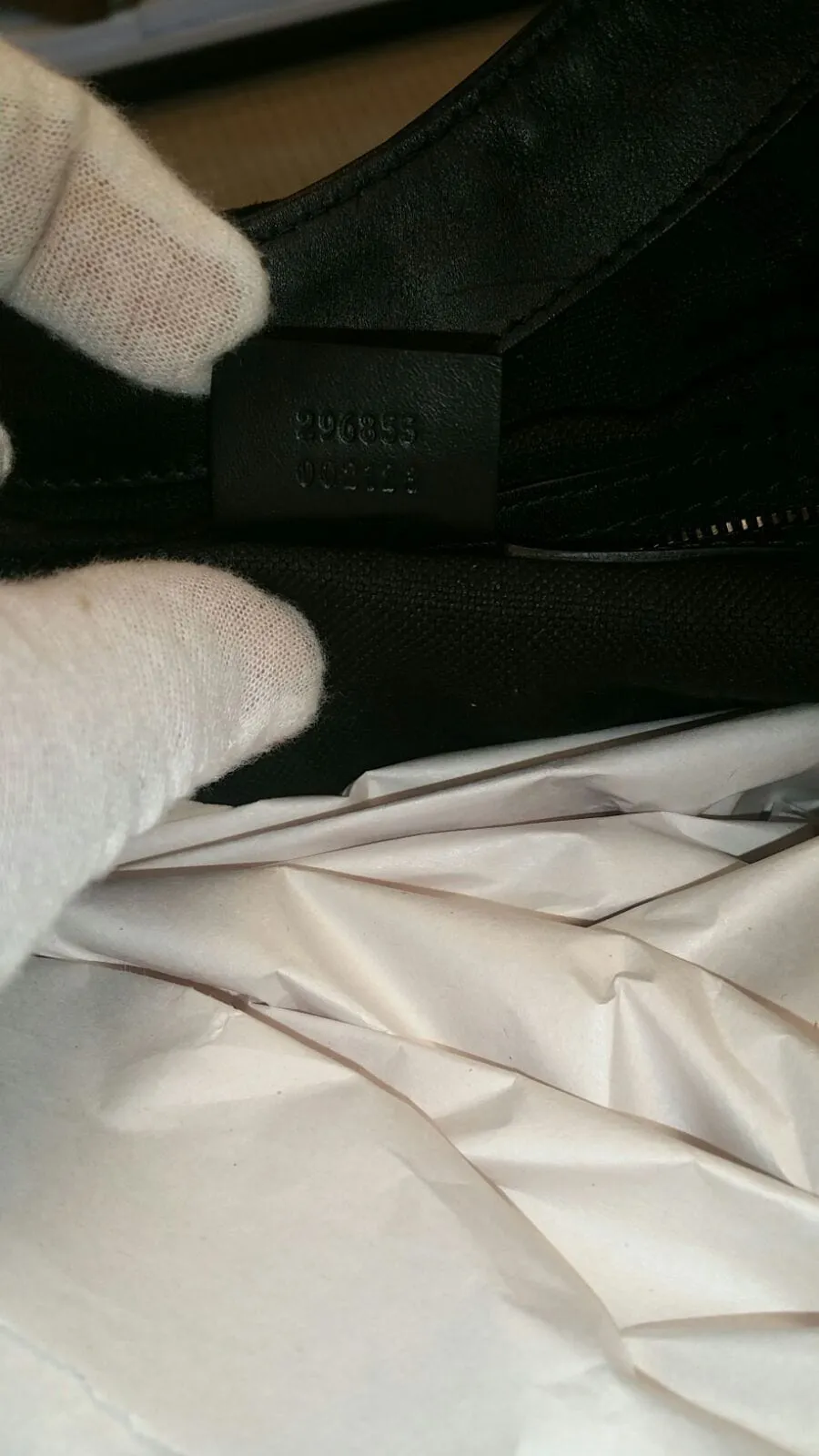 GUCCI Soft Stirrup Nubuck Black Suede Shoulder Bag - Sale
