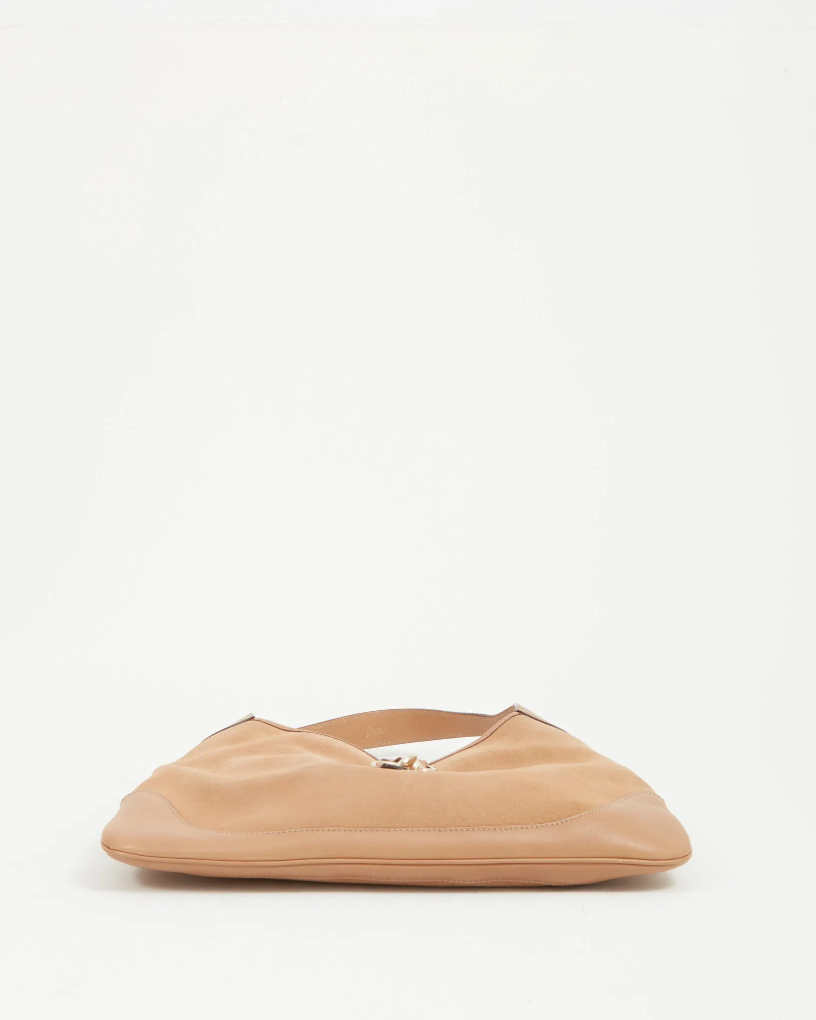 Gucci Tan Suede Jackie Hobo Shoulder Bag