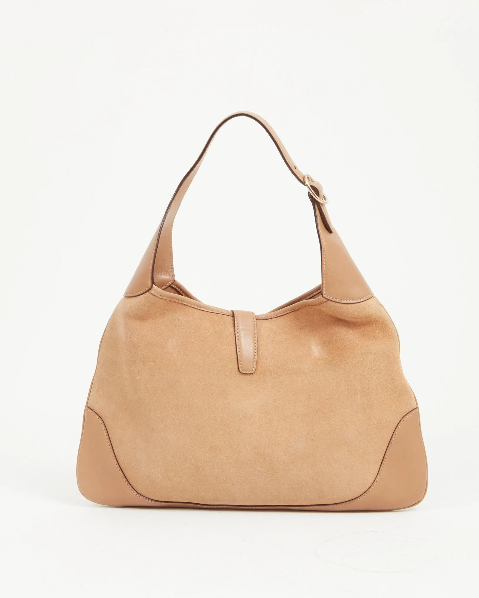 Gucci Tan Suede Jackie Hobo Shoulder Bag