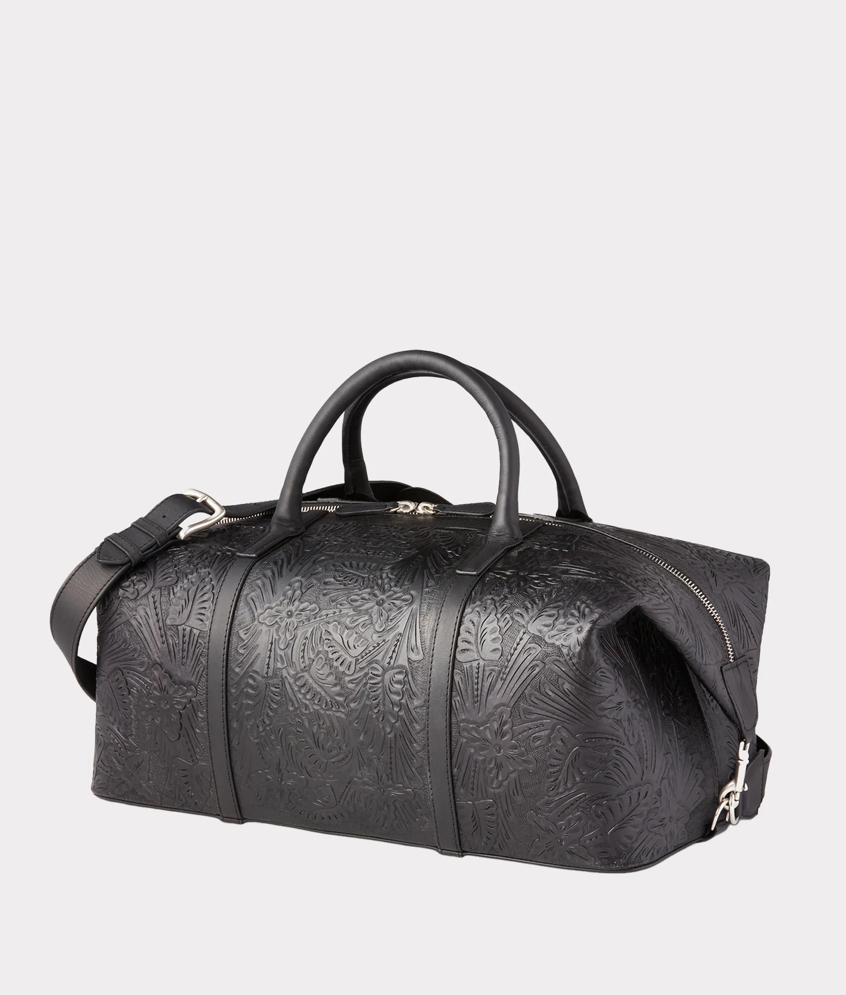 Hand-Tooled Duffle :: Black