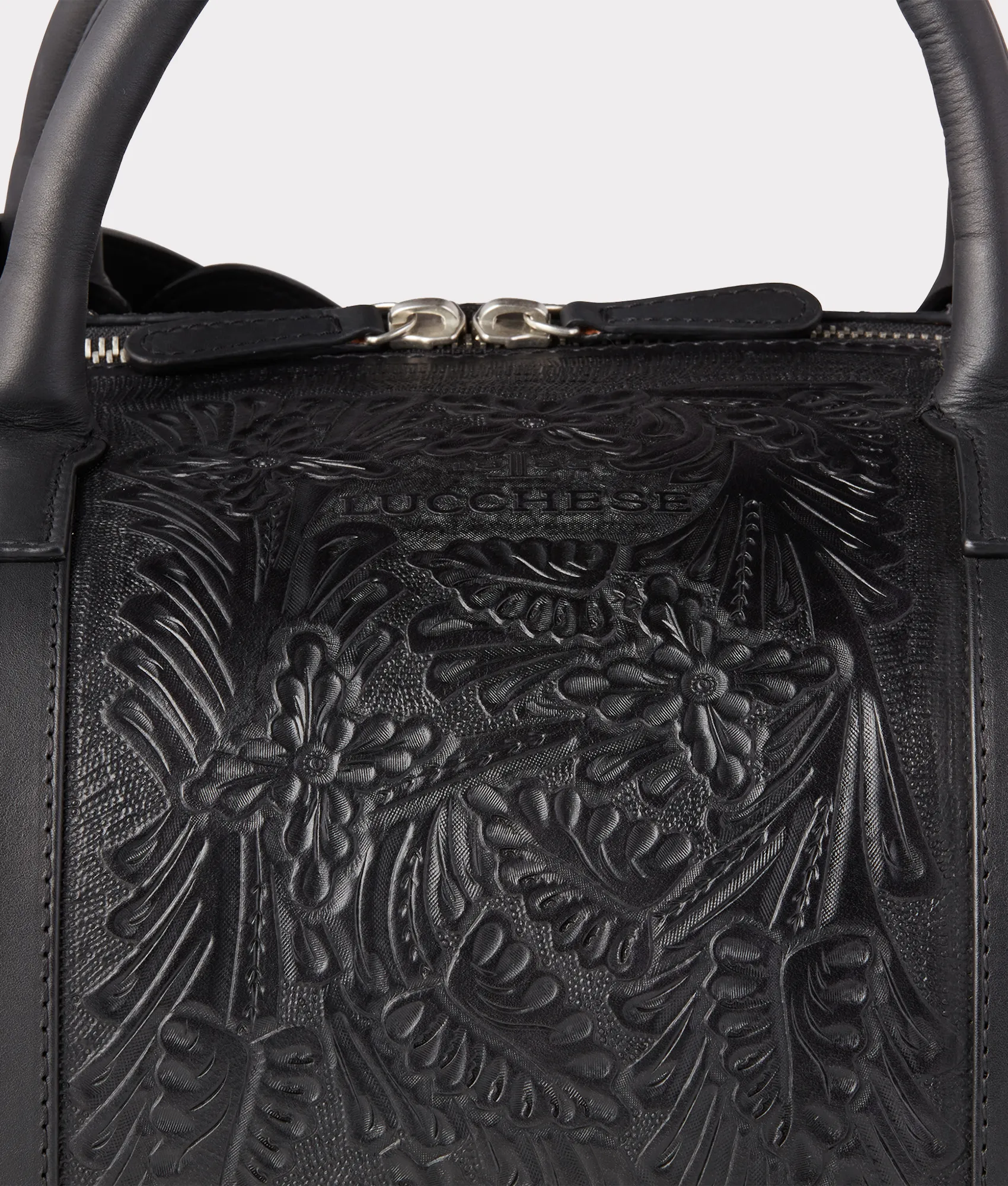 Hand-Tooled Duffle :: Black