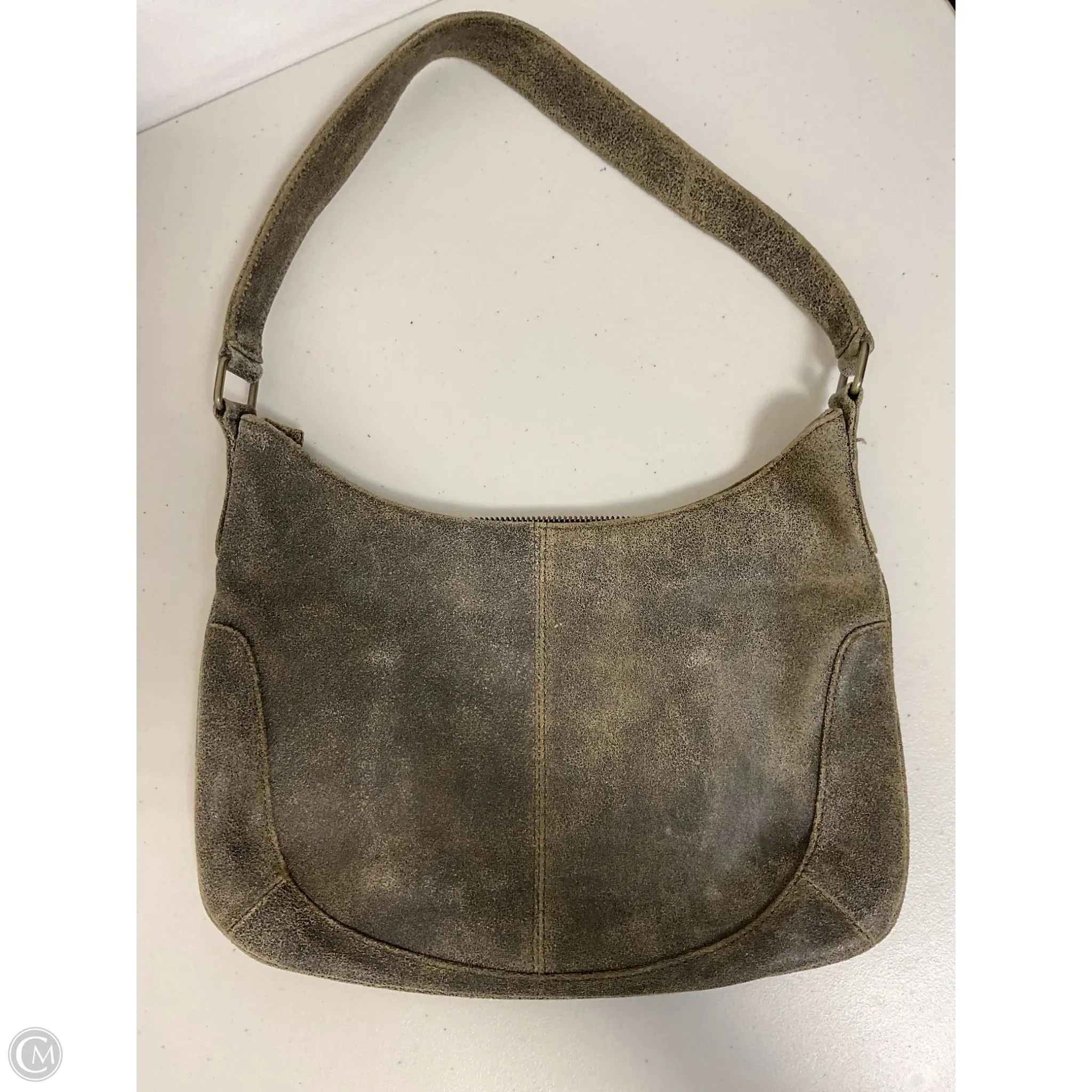 Handbag Leather By Hobo Intl, Size: Medium