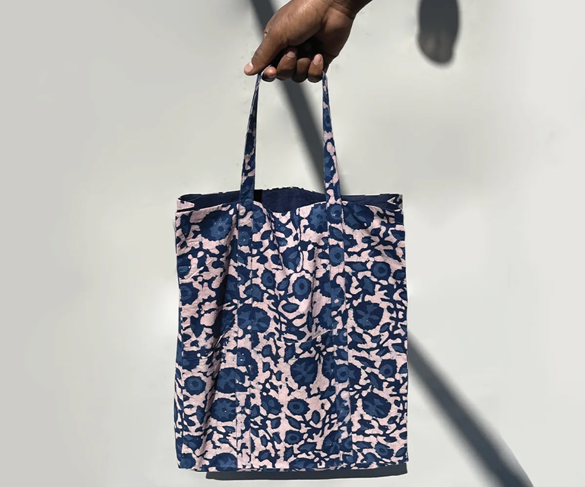Handblock Printed Tote Bag