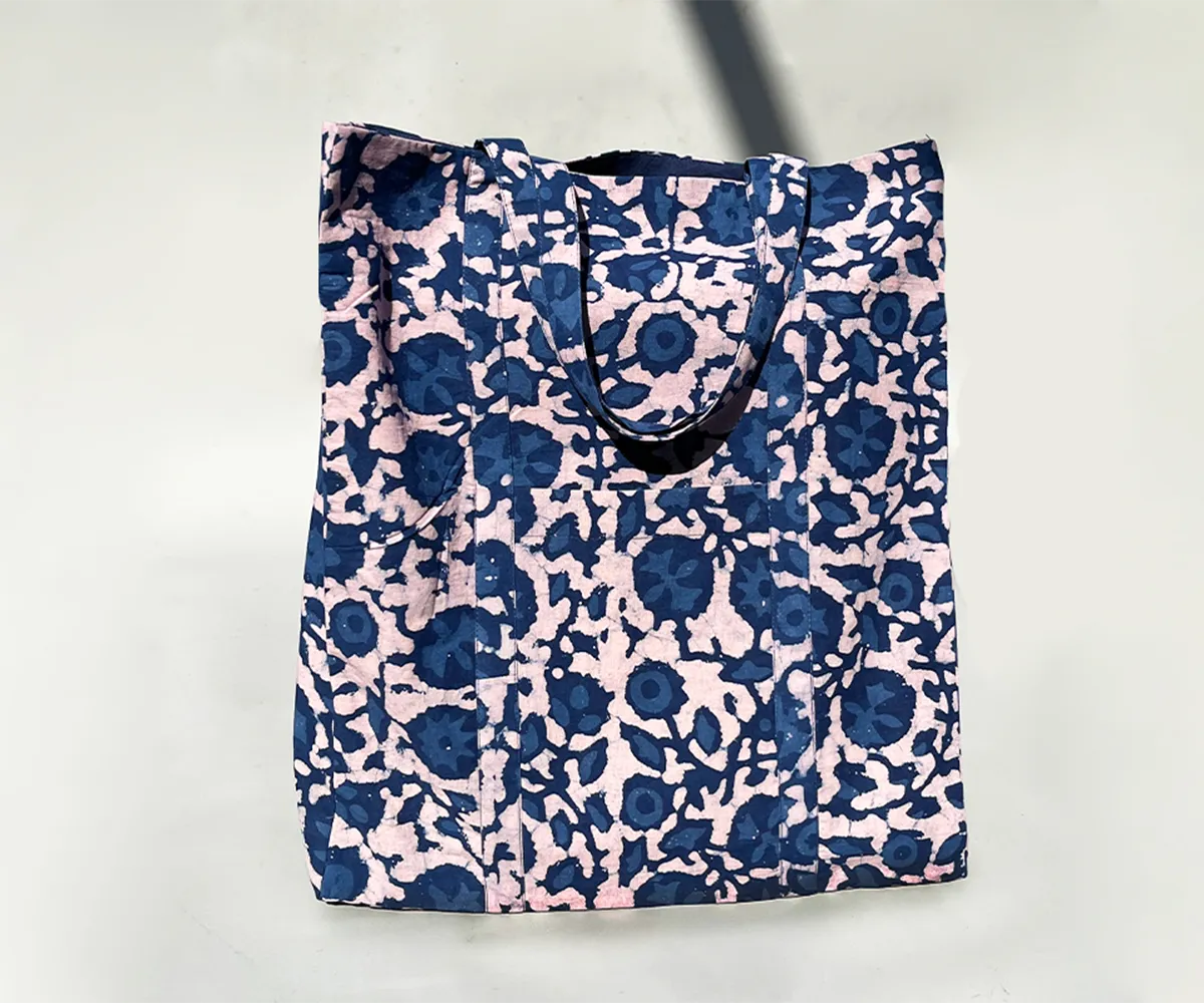 Handblock Printed Tote Bag