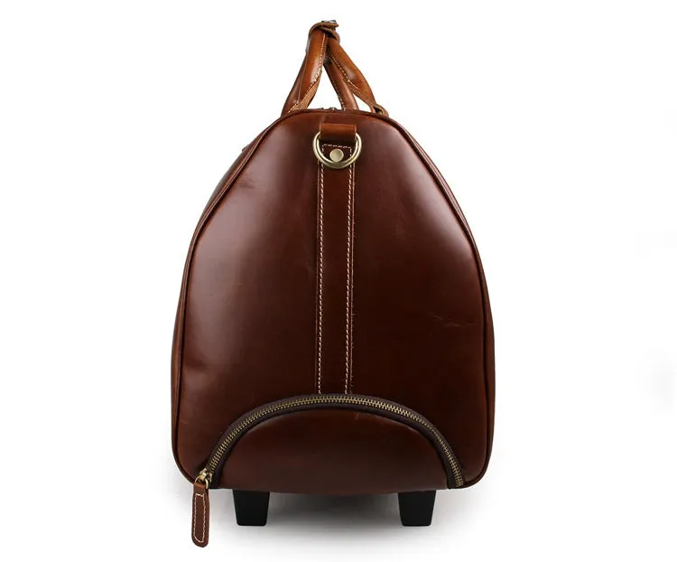 Handmade Extra Large Vintage Full Grain Leather Travel Bag, Duffle Bag, Holdall Luggage Bag 12026