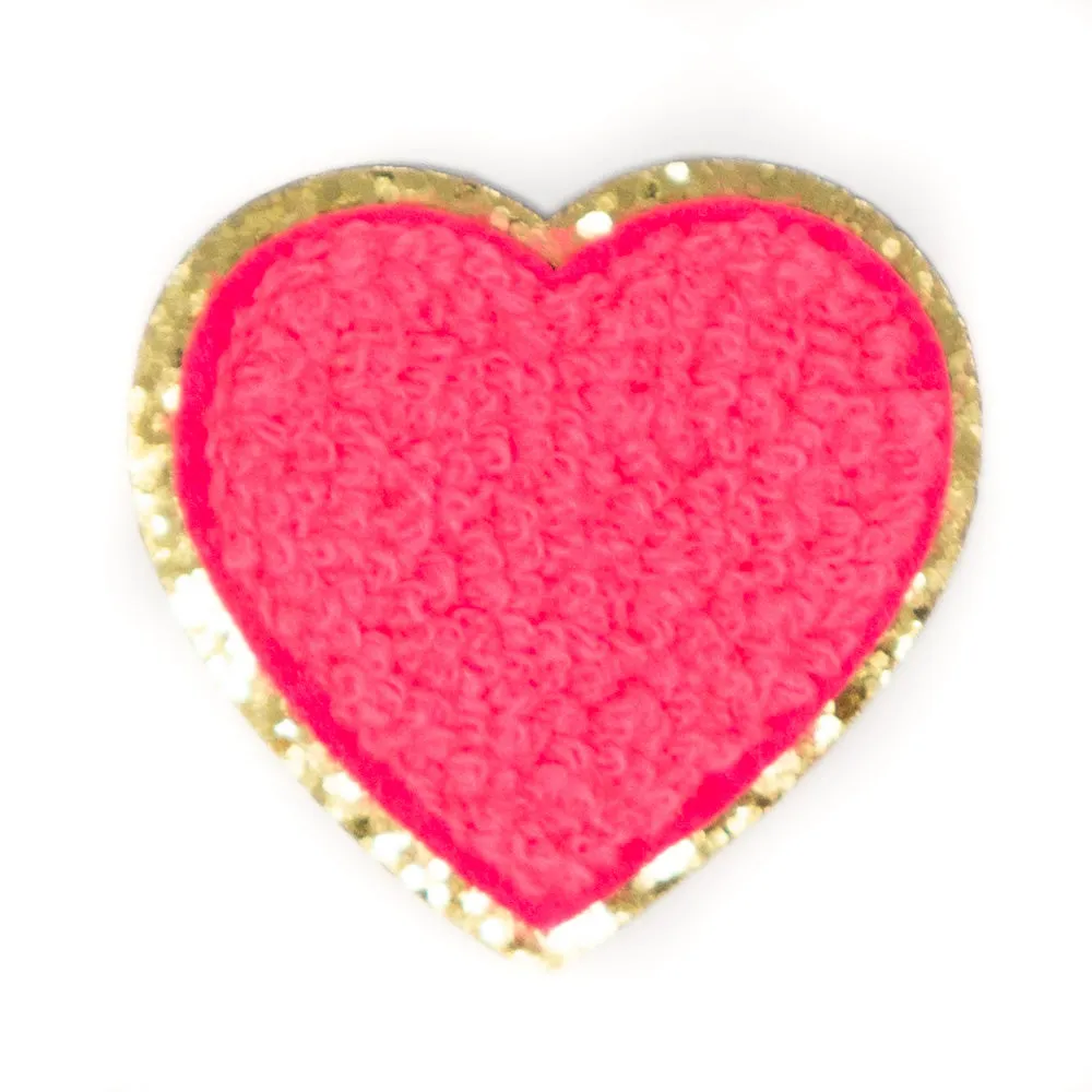 Heart Iron-On Patches - 9 Pack
