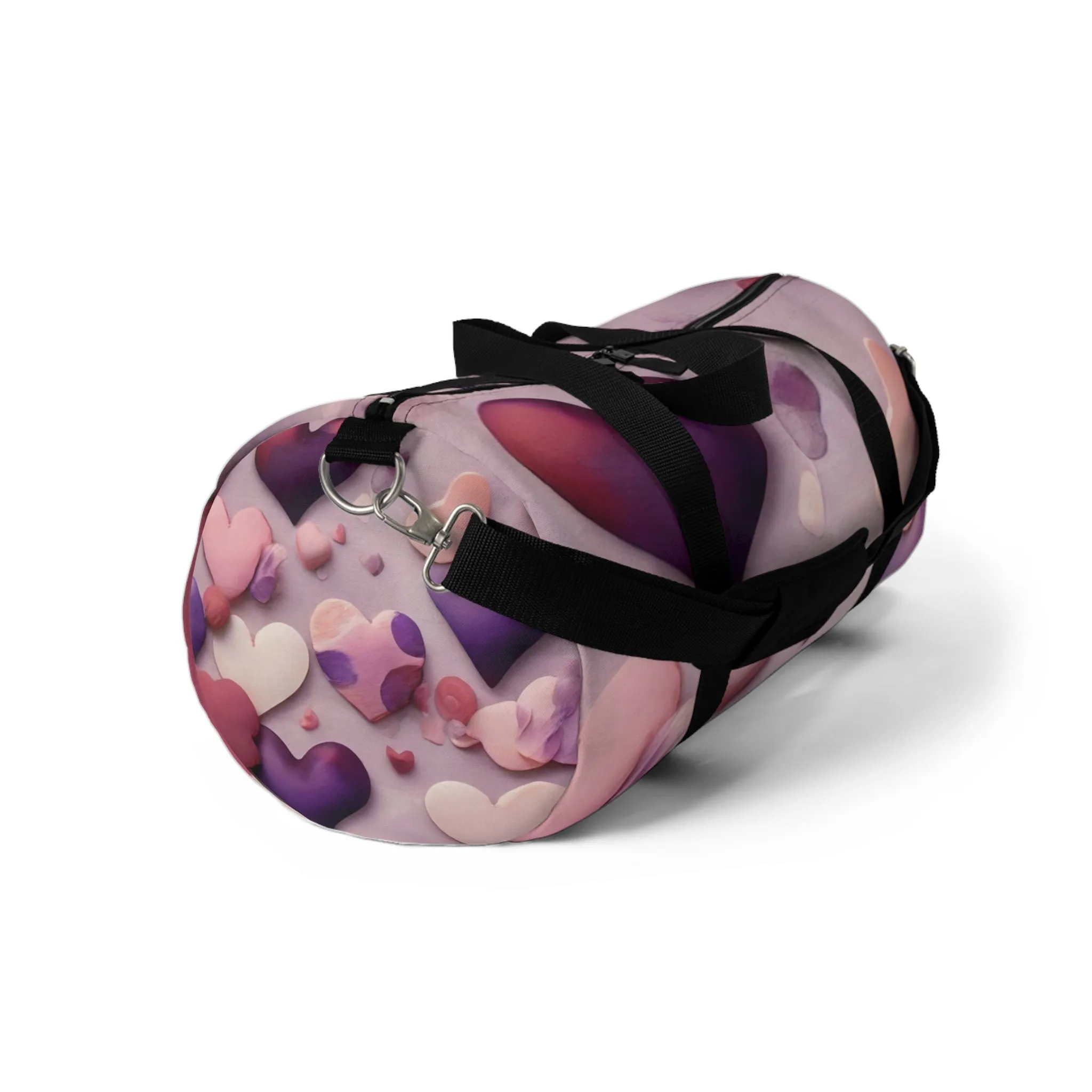 Heart Pattern Duffle Bag - Exclusive At Loot Cascade
