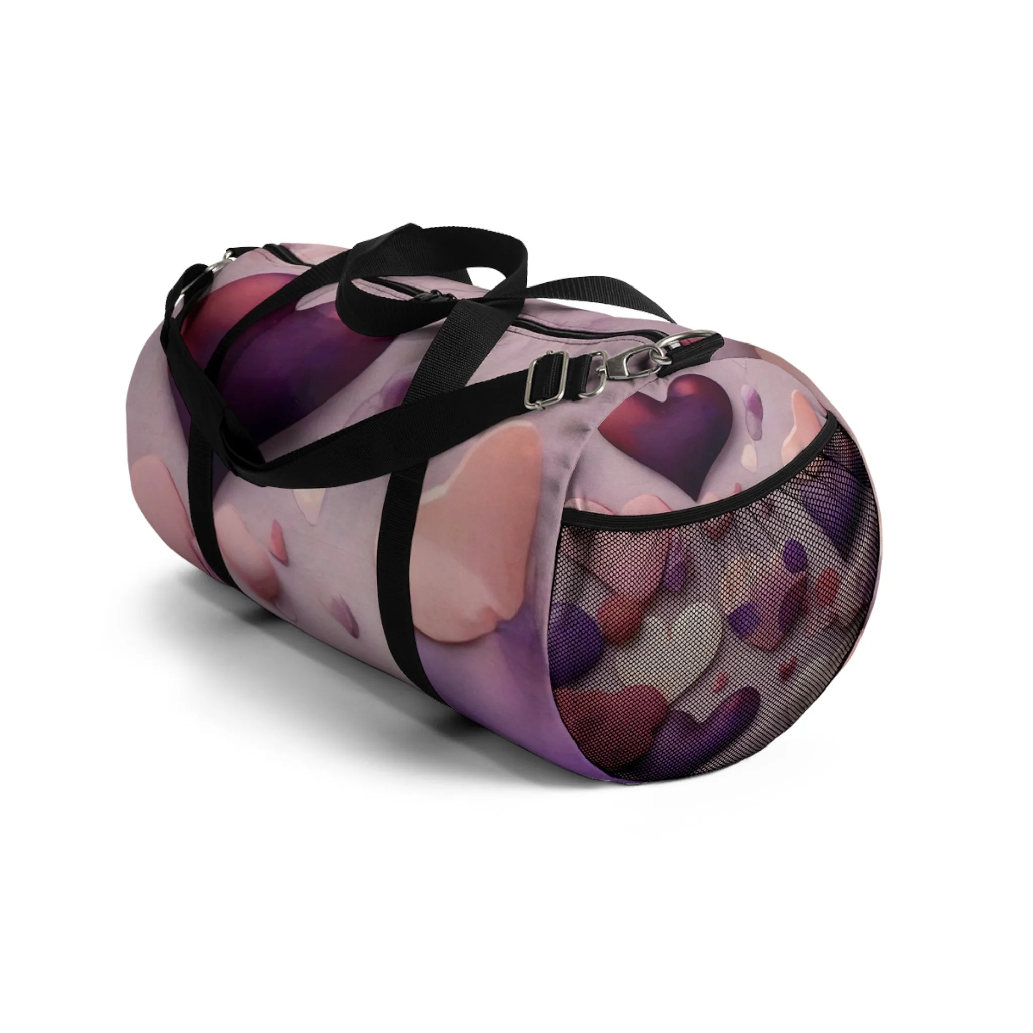 Heart Pattern Duffle Bag - Exclusive At Loot Cascade