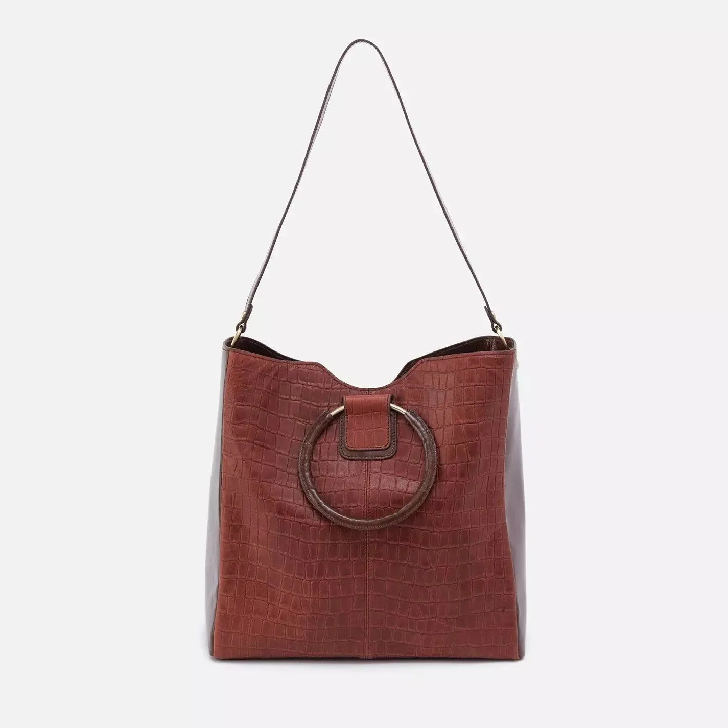 Heidi Tote- Brandy Croc