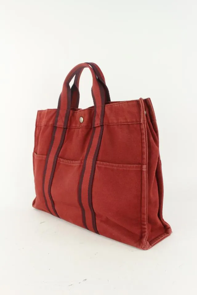 Hermès Red Foure Tout GM Tote bag 11her104
