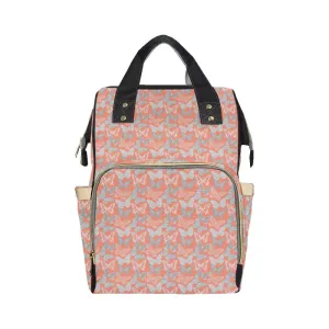 Holly Red and Gray Butterfly Backpack