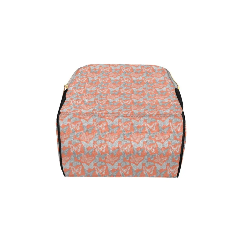 Holly Red and Gray Butterfly Backpack