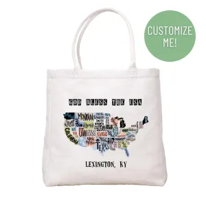 Hometown Usa Tote Bag
